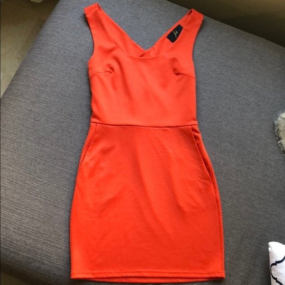 Jack by BB Dakota Orange Dress - Picture 1 of 8